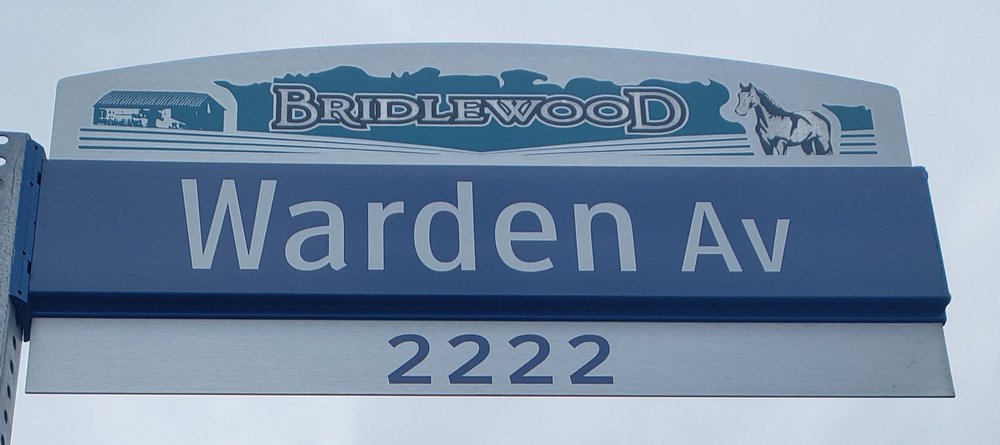 Bridlewood street sign